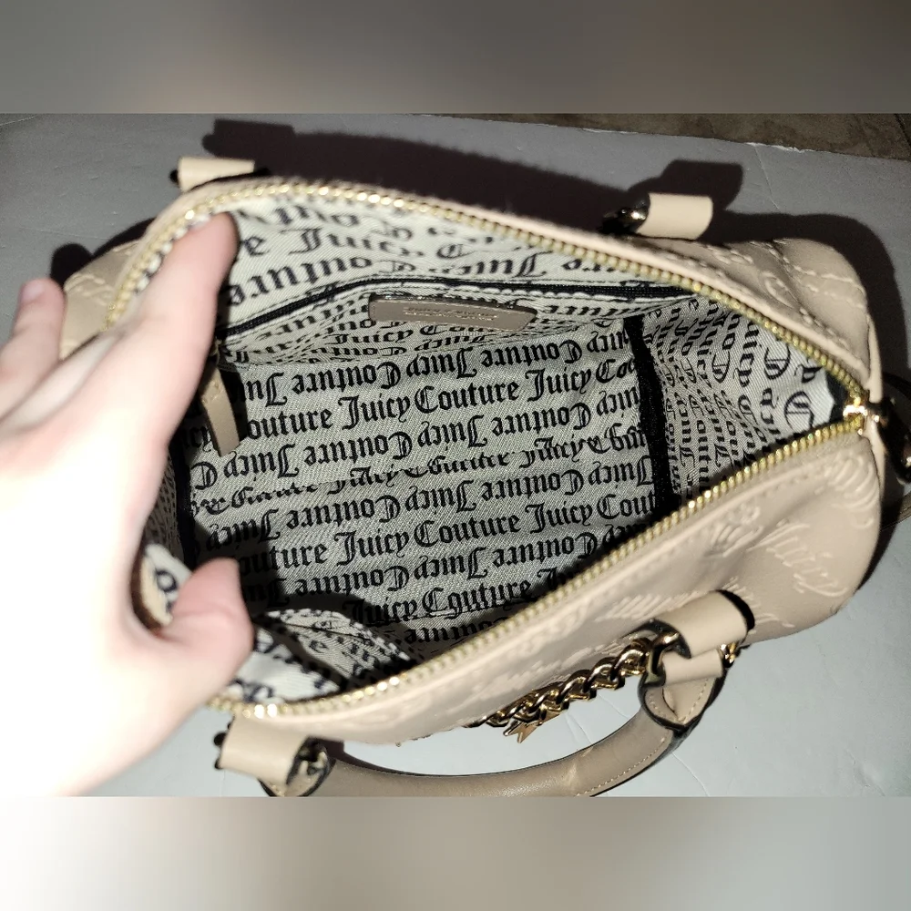 Juicy Couture Not Your Babe Satchel With Charm Accents